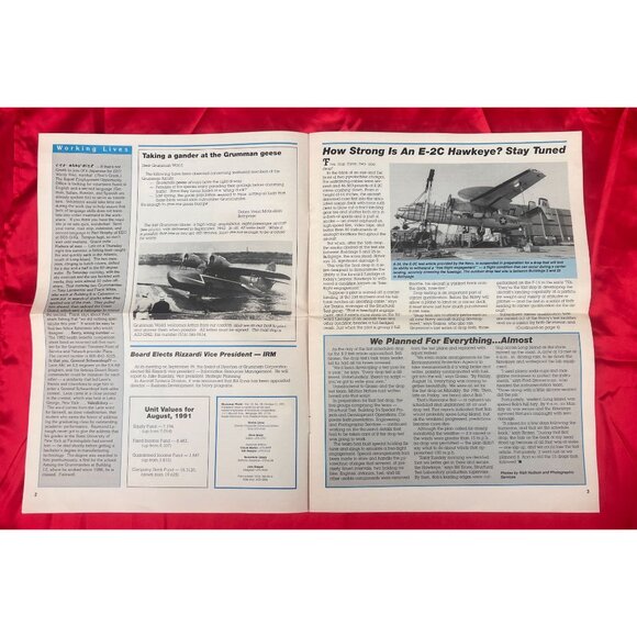 GrummanWorld Newsletter 1991 Hawkeye Drop Test Aerospace History E-2C - Picture 3 of 4